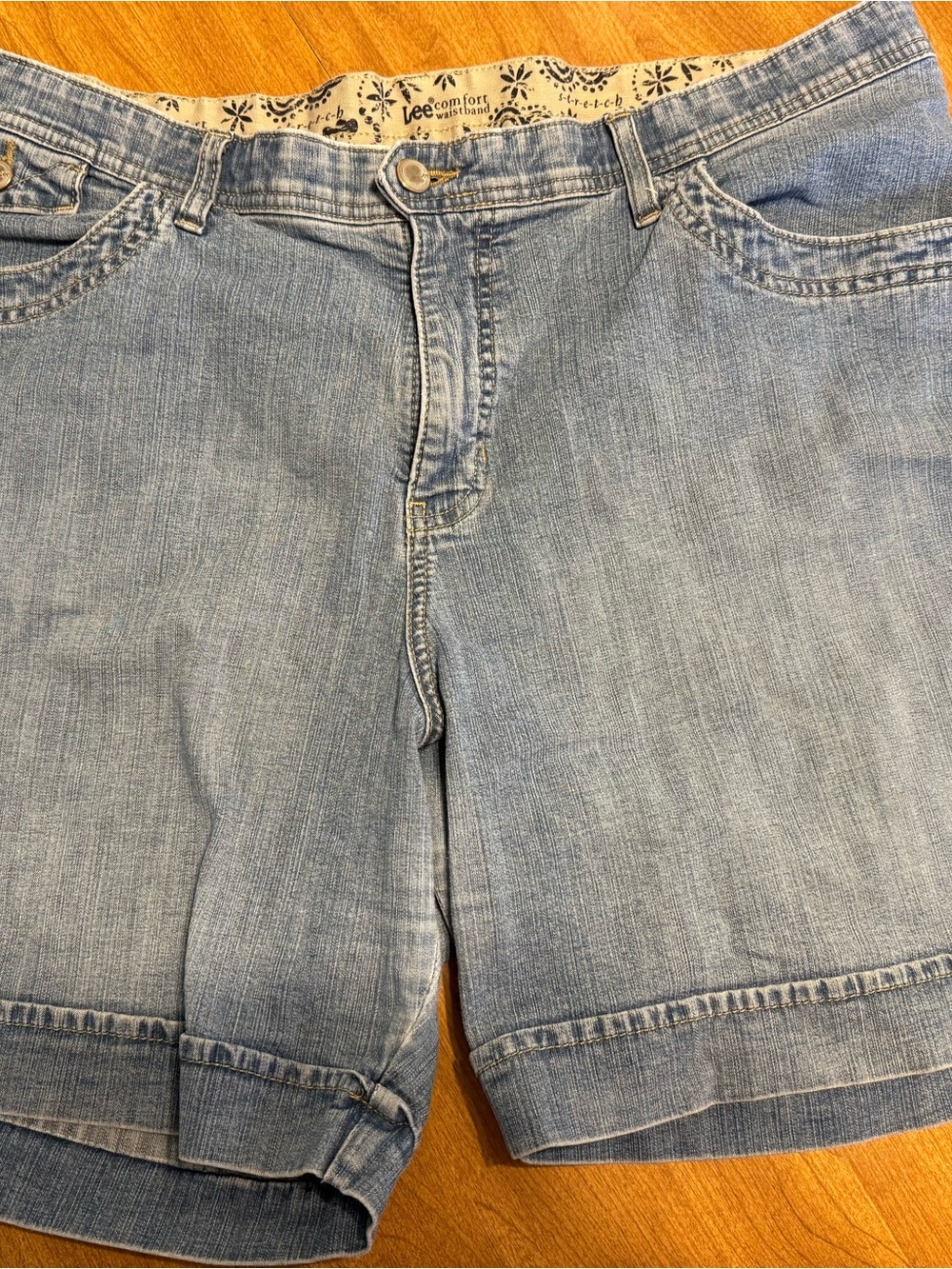 Lee Women's Light Blue Denim Shorts